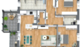 3D Grundriss Penthouse Top 4