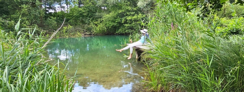 Privater Wasserzugang mit Steg
