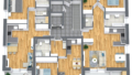3D Grundriss Dachgeschoß, Variante 2