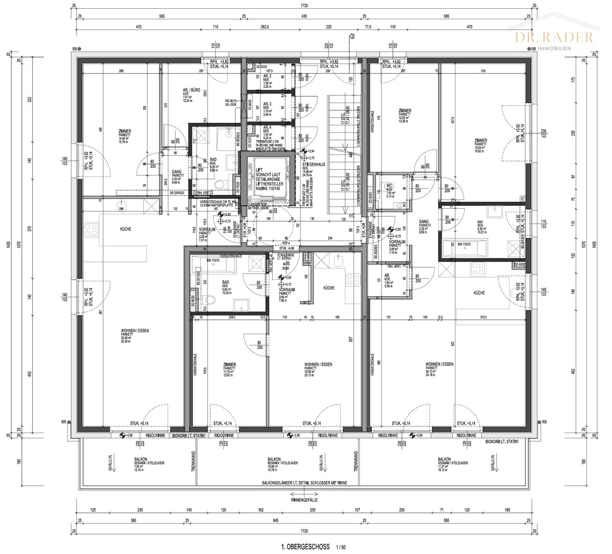 Grundriss 1. Obergeschoß